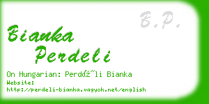 bianka perdeli business card